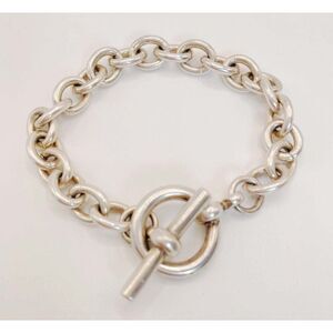 Vintage 925 Sterling Silver Aveda Chunky Link Toggle Bracelet 36.3g Rare!